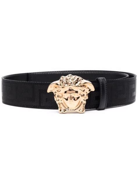 versace logo buckle belt|farfetch Versace belt for men.